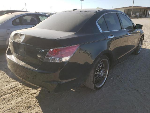 1HGCP36838A067156 - 2008 HONDA ACCORD EXL BLACK photo 4