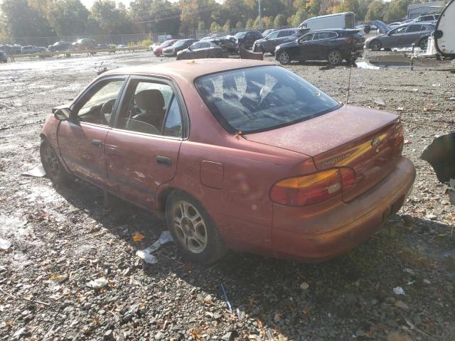 1Y1SK548X2Z419497 - 2002 CHEVROLET GEO PRIZM წითელი ფოტო 3