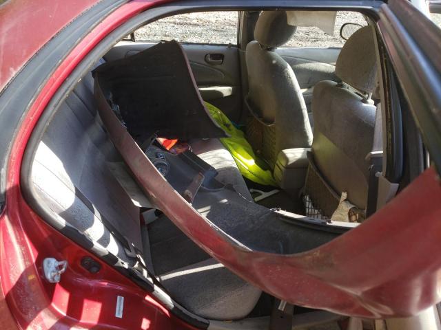 1Y1SK548X2Z419497 - 2002 CHEVROLET GEO PRIZM წითელი ფოტო 6