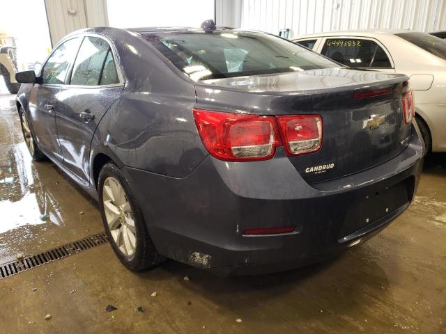 1G11G5SX0DF215946 - 2013 CHEVROLET MALIBU 3LT ლურჯი ფოტო 3