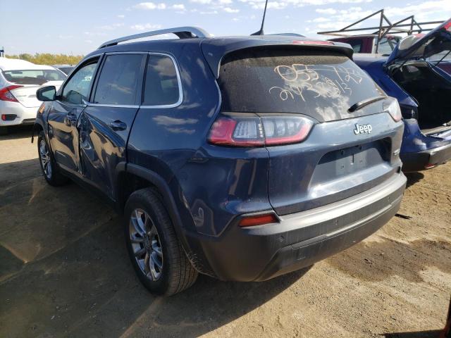 1C4PJLLB3LD653476 - 2020 JEEP CHEROKEE L BLUE photo 2