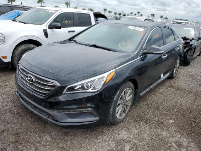 5NPE34AF7GH307427 - 2016 HYUNDAI SONATA SPO BLACK photo 2