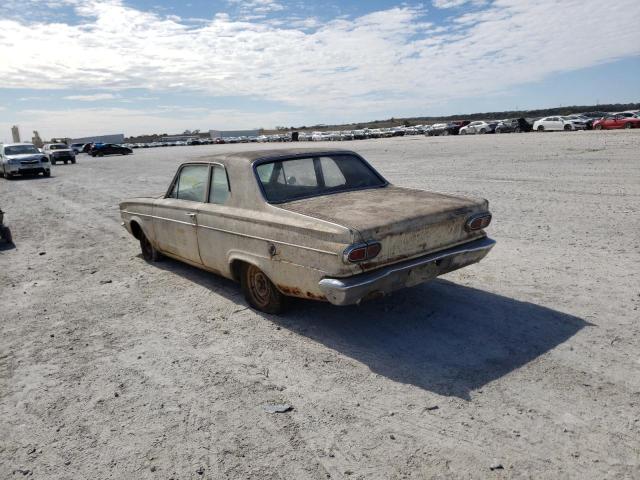 LL21A62683161 - 1966 DODGE DART 2DR BEIGE photo 3