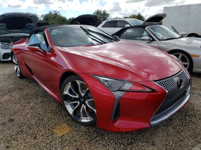 JTHKPAAY3MA102406 - 2021 LEXUS LC 500 RED photo 1