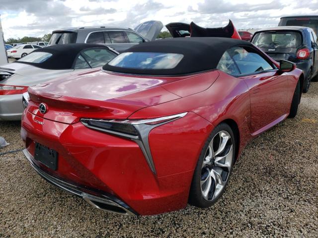 JTHKPAAY3MA102406 - 2021 LEXUS LC 500 RED photo 4