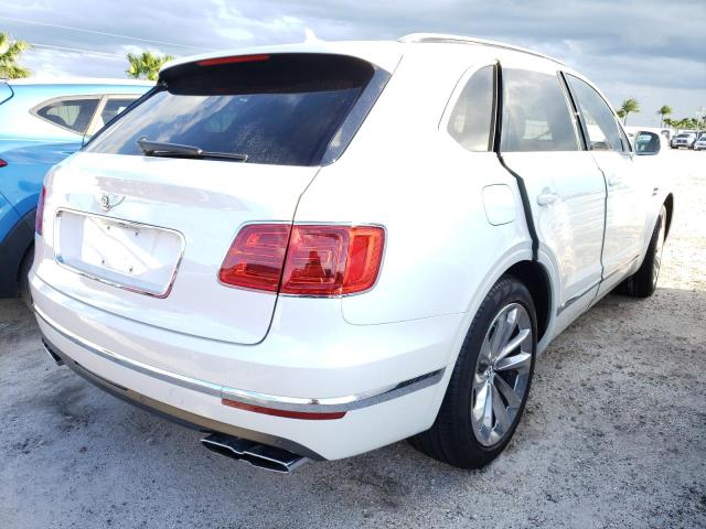 SJAAM2ZV3KC027747 - 2019 BENTLEY BENTAYGA WHITE photo 4