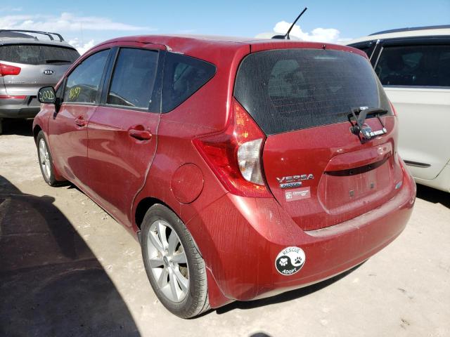 3N1CE2CPXEL385826 - 2014 NISSAN VERSA NOTE RED photo 3