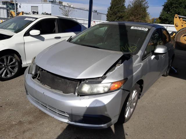 2HGFB2F94CH589481 - 2012 HONDA CIVIC EXL Gümüş foto 2