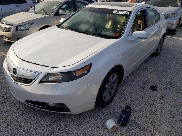 19UUA8F52EA006935 - 2014 ACURA TL TECH WHITE photo 2