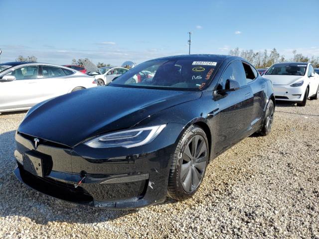 5YJSA1E58MF455427 - 2021 TESLA MODEL S Սև լուսանկար 2