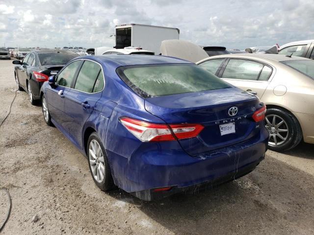 JTNB11HK8J3017853 - 2018 TOYOTA CAMRY LE A BLUE photo 3