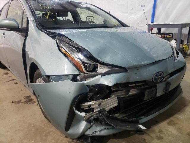 JTDKAMFU7M3127971 - 2021 TOYOTA PRIUS SPEC BLUE photo 9