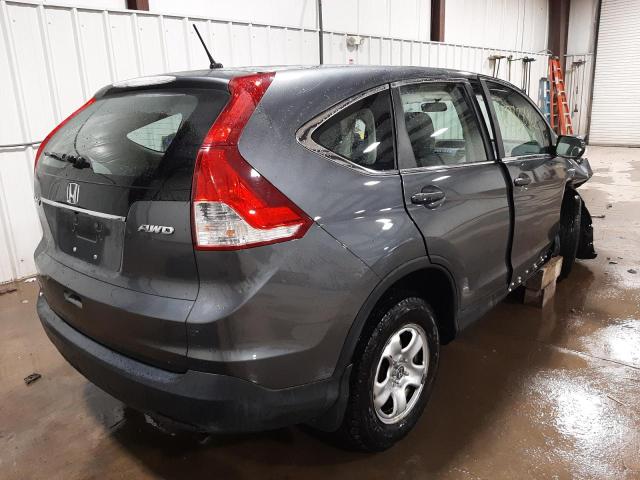 2HKRM4H37DH645271 - 2013 HONDA CR-V LX GRAY photo 4