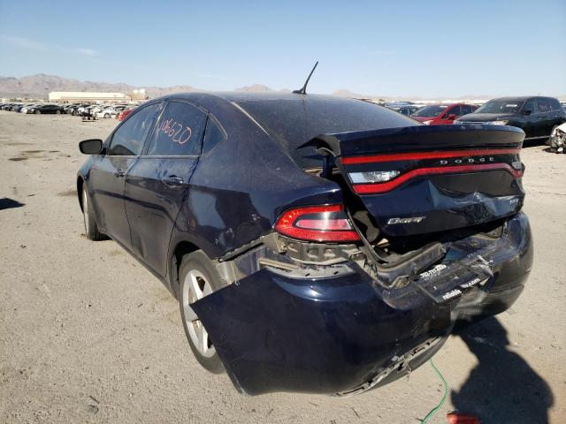 1C3CDFBB0FD227536 - 2015 DODGE DART BLUE photo 3