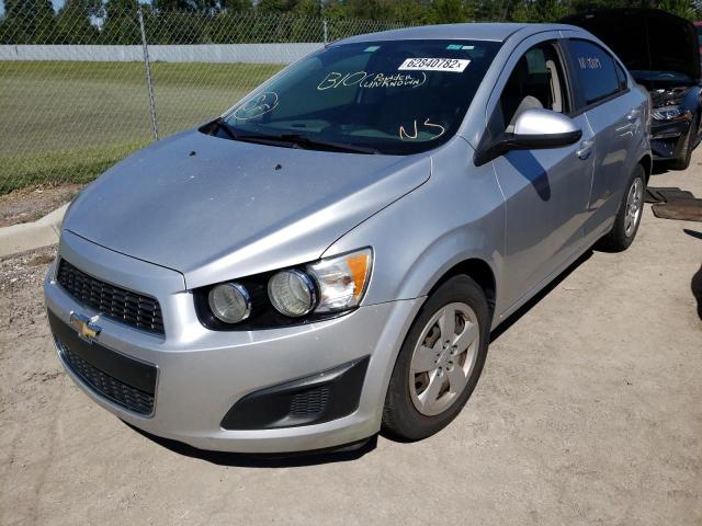 1G1JA5SH5E4205906 - 2014 CHEVROLET SONIC LS SILVER photo 2