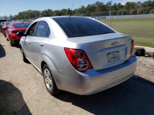 1G1JA5SH5E4205906 - 2014 CHEVROLET SONIC LS SILVER photo 3