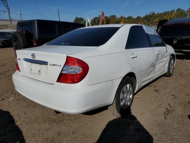 4T1BE32K64U337700 - 2004 TOYOTA CAMRY LE A WHITE photo 4