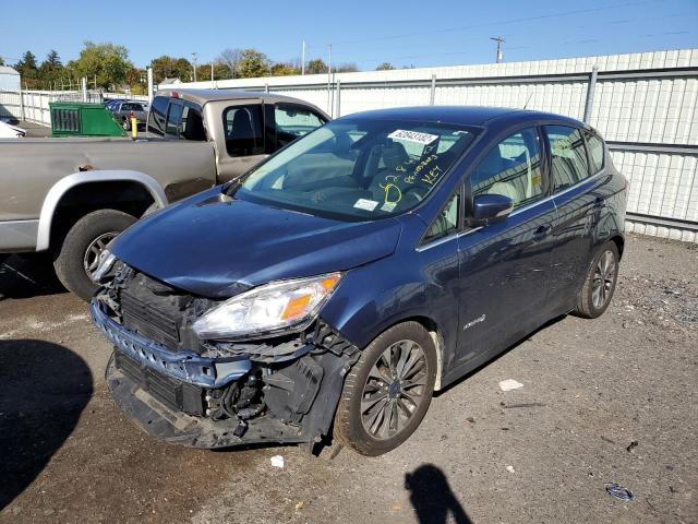 1FADP5DU9JL104421 - 2018 FORD C-MAX TITA BLUE photo 2