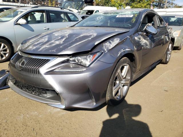 JTHSE5BC9F5000961 - 2015 LEXUS RC 350 GRAY photo 2