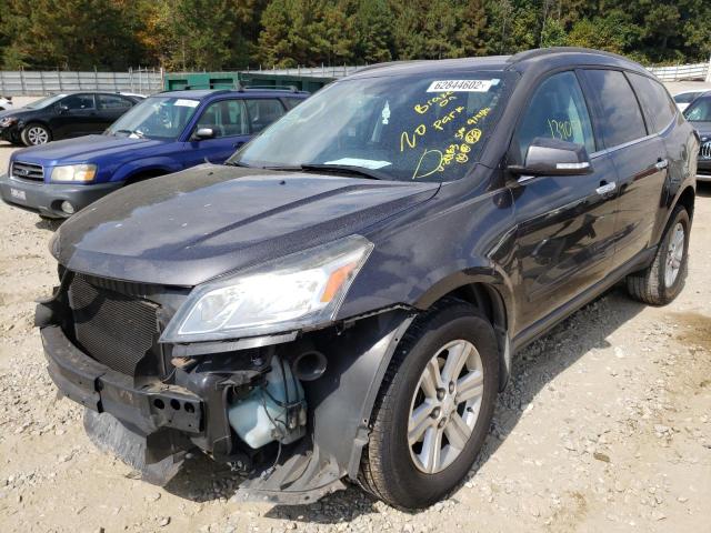 1GNKRJKD4DJ112263 - 2013 CHEVROLET TRAVERSE L GRAY photo 2