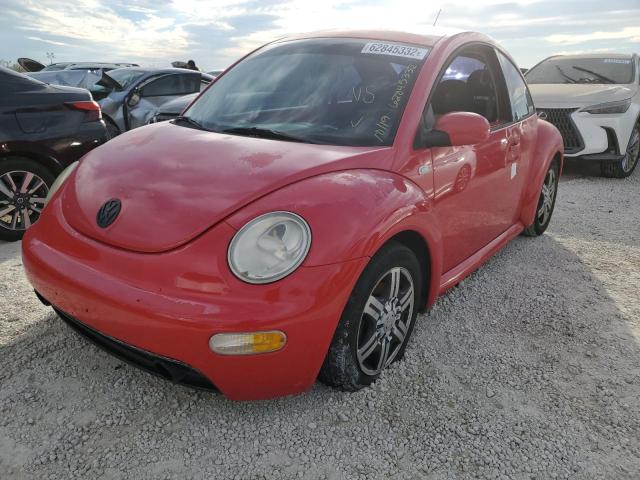 3VWCP21C21M424742 - 2001 VOLKSWAGEN NEW BEETLE 红色 照片 2