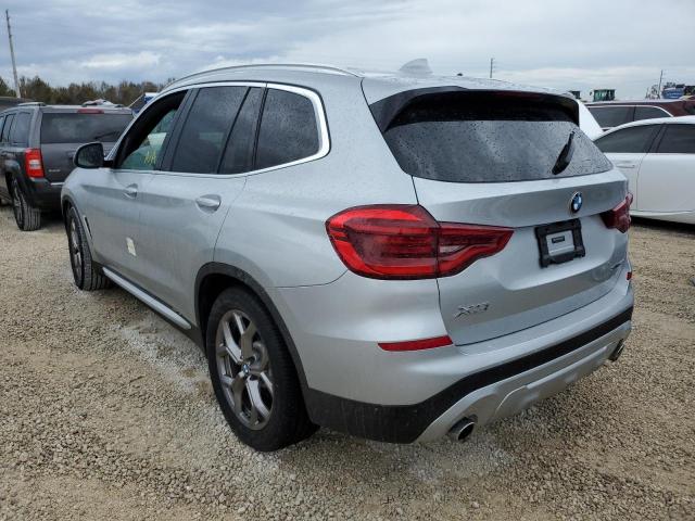 5UXTY3C05LLU71503 - 2020 BMW X3 SDRIVE3 SILVER photo 3