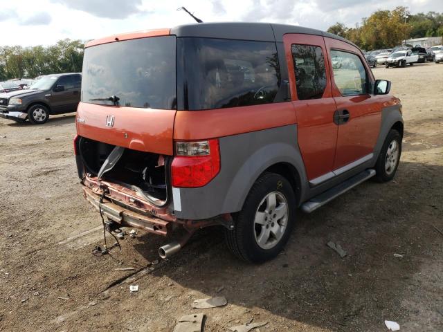 5J6YH28574L003368 - 2004 HONDA ELEMENT EX ORANGE photo 4