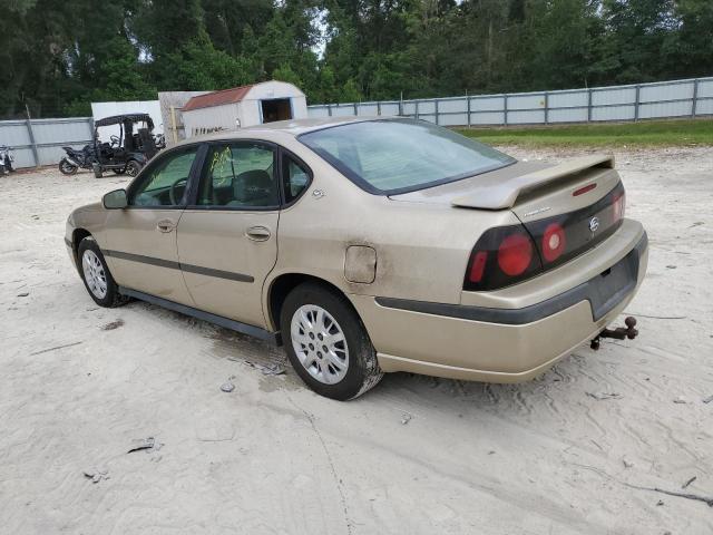 2G1WF52E959298634 - 2005 CHEVROLET IMPALA TAN photo 2