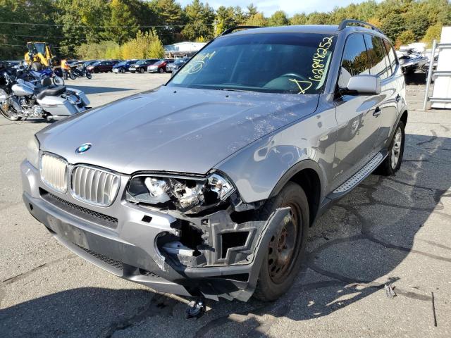 WBXPC93469WJ24988 - 2009 BMW X3 XDRIVE3 GRAY photo 2