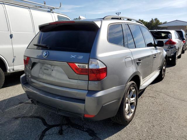 WBXPC93469WJ24988 - 2009 BMW X3 XDRIVE3 GRAY photo 4