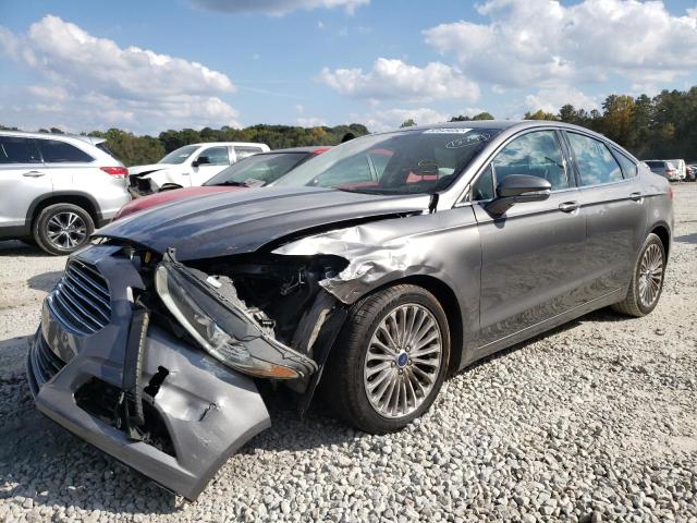 3FA6P0K93ER182503 - 2014 FORD FUSION TIT GRAY photo 2