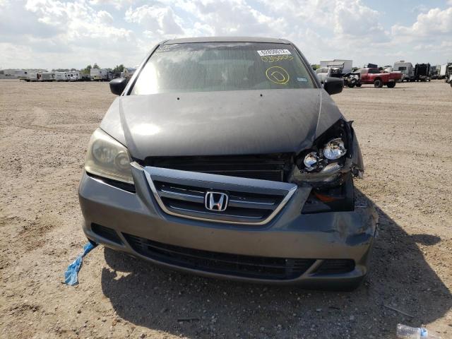 5FNRL38257B035005 - 2007 HONDA ODYSSEY LX GRAY photo 9