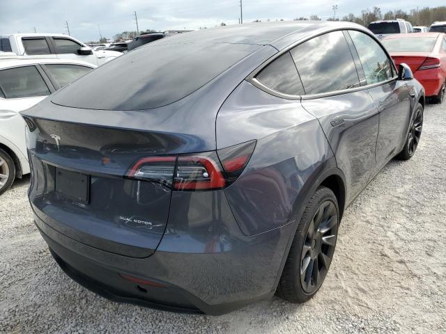 5YJYGDEE4MF228715 - 2021 TESLA MODEL Y رمادي صورة 4
