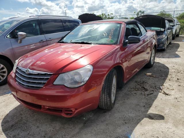 1C3LC45K68N106204 - 2008 CHRYSLER SEBRING RED photo 2