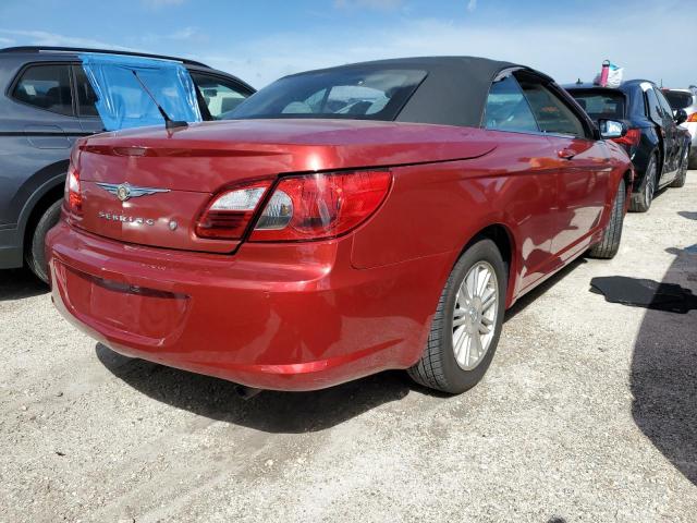 1C3LC45K68N106204 - 2008 CHRYSLER SEBRING RED photo 4