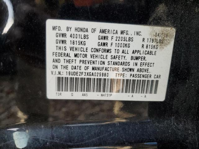 19UDE2F3XGA025980 - 2016 ACURA ILX BASE W Qara foto 10