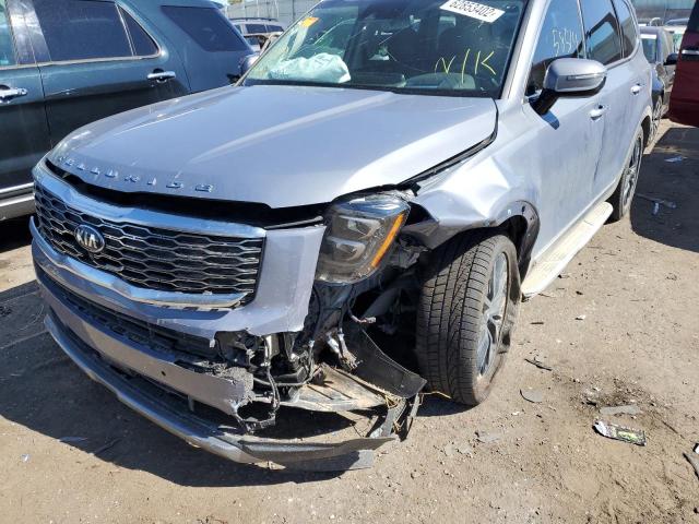 5XYP5DHC1LG076461 - 2020 KIA TELLURIDE SILVER photo 9