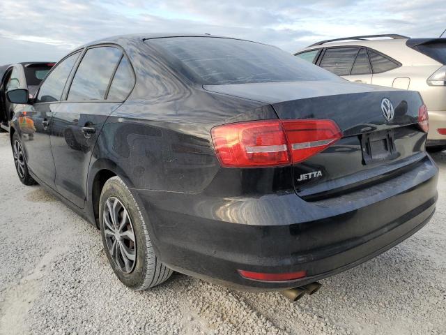 3VW2K7AJ1FM411445 - 2015 VOLKSWAGEN JETTA BASE BLACK photo 3