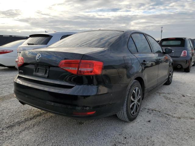 3VW2K7AJ1FM411445 - 2015 VOLKSWAGEN JETTA BASE BLACK photo 4