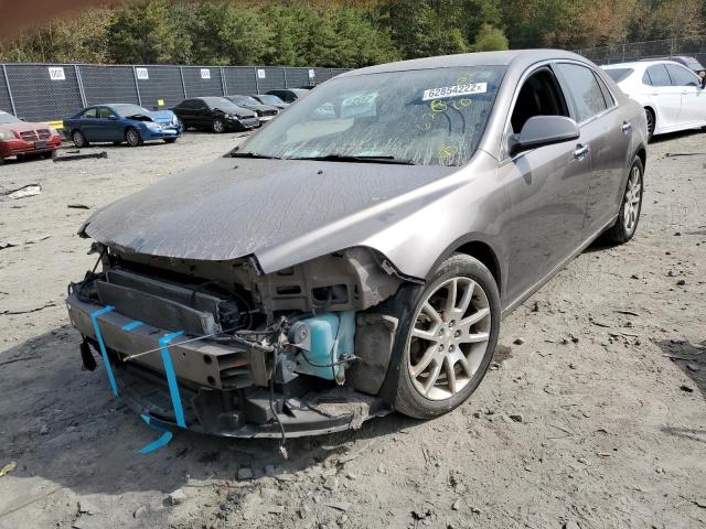 1G1ZE5E18BF361864 - 2011 CHEVROLET MALIBU LTZ ნაცრისფერი ფოტო 2