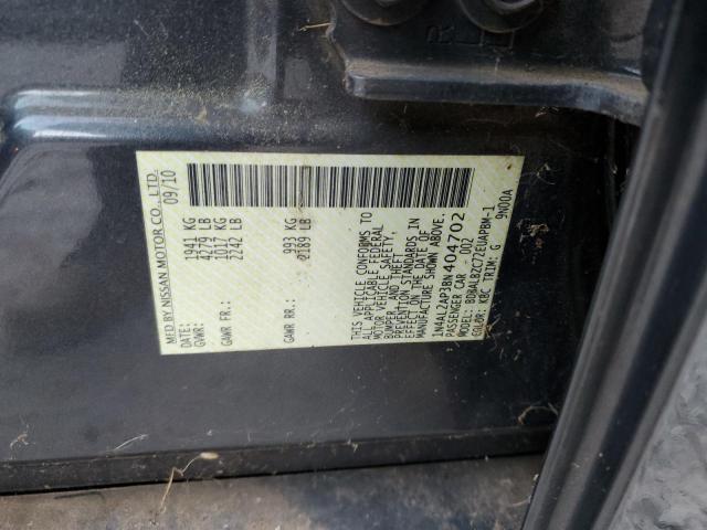 1N4AL2AP3BN404702 - 2011 NISSAN ALTIMA BAS GRAY photo 10