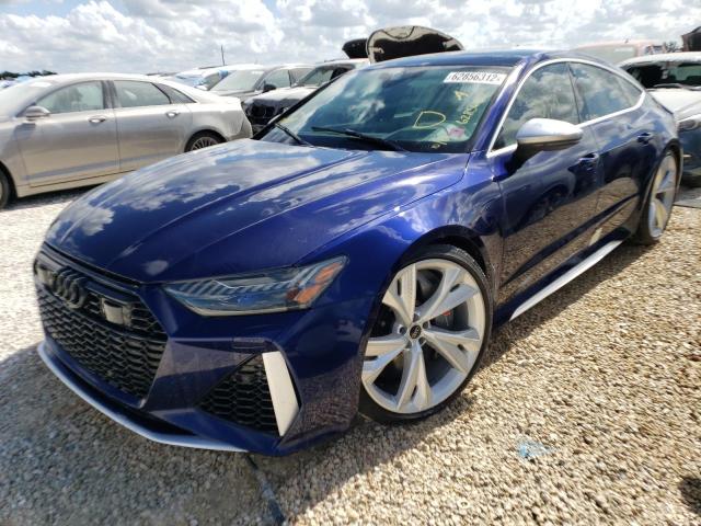 WUAPCBF22MN901554 - 2021 AUDI RS7 BLUE photo 2