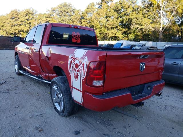 1C6RD6FT6CS194131 - 2012 DODGE RAM 1500 S RED photo 3