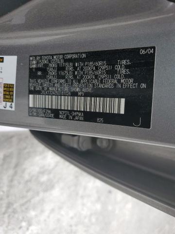 JTLKT324350181026 - 2005 TOYOTA SCION XB ვერცხლისფერი ფოტო 10