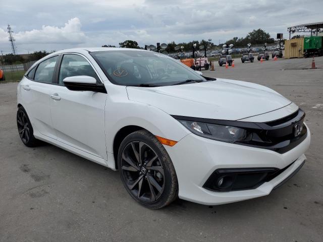 2HGFC2F86KH553861 - 2019 HONDA CIVIC SPOR WHITE photo 1