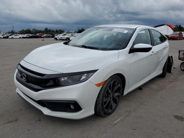 2HGFC2F86KH553861 - 2019 HONDA CIVIC SPOR WHITE photo 2