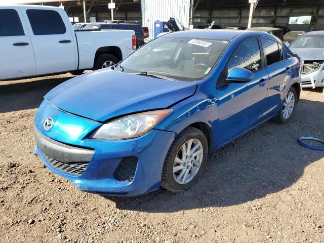 JM1BL1V80C1561186 - 2012 MAZDA 3 I BLUE photo 2