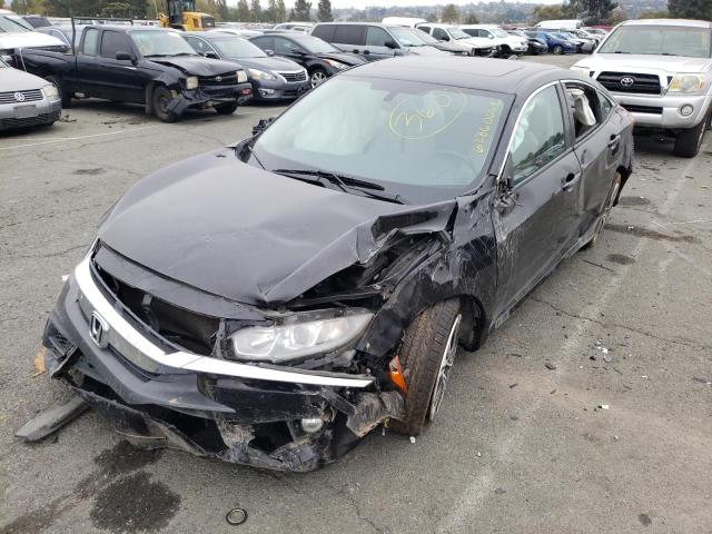 2HGFC1F73HH632785 - 2017 HONDA CIVIC EXL أسود صورة 2