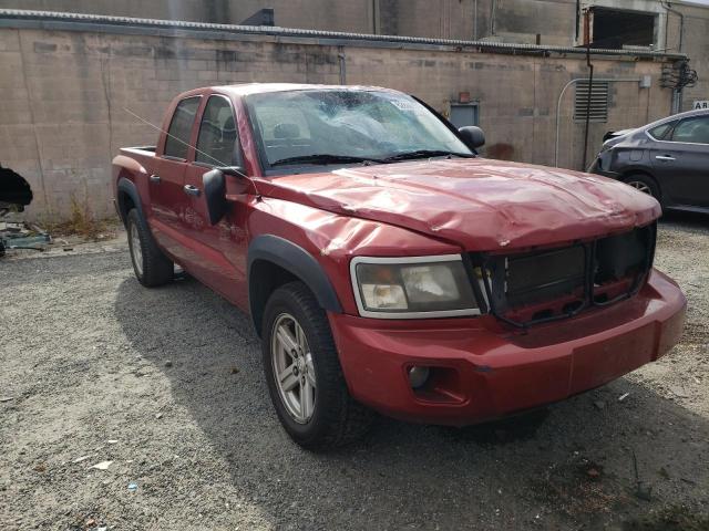 1D7HW38K28S585176 - 2008 DODGE DAKOTA SXT RED photo 1