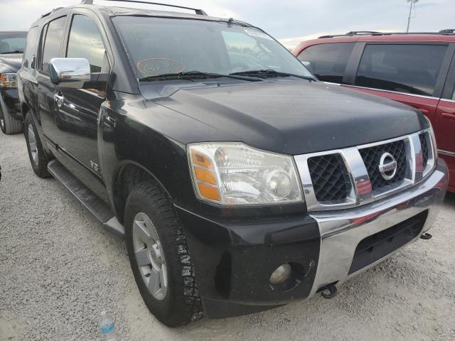 5N1AA08B55N726126 - 2005 NISSAN ARMADA SE BLACK photo 1